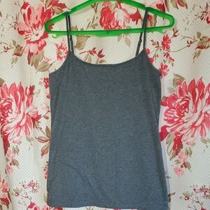 2/$8 LOFT Charcoal Camisole Top Medium
